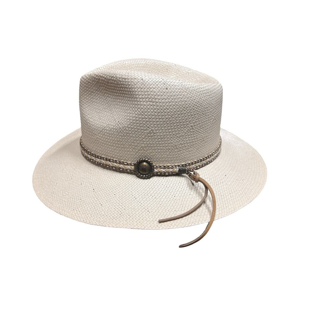 Wind River by Bailey U-Rollit Coated Straw Cowboy Hat 7 3/8 59 USA Made Unworn